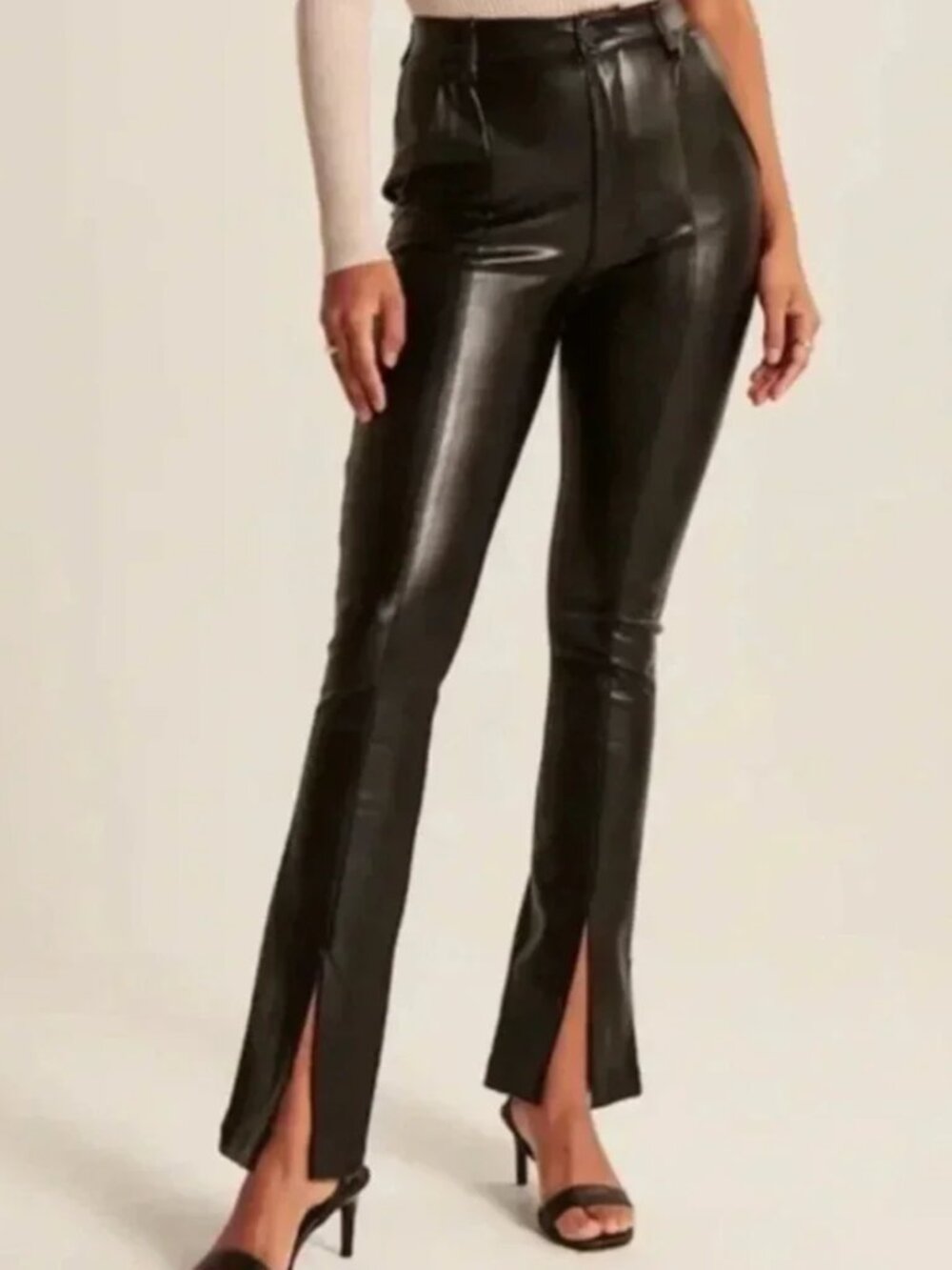 Abercrombie Curve Love The Skinny Ultra High Rise Vegan Leather Pants 28/6